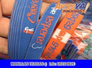 Manilla tejida con logo de empresa