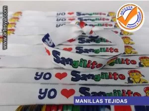 Manilla tejida personalizada con logo de empresa
