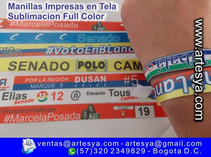 manillas para campaña politica