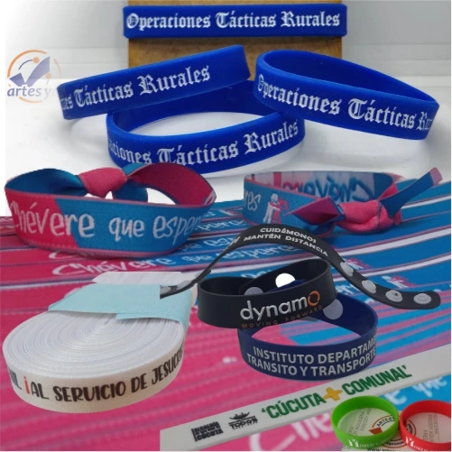 Pulseras o Manillas para eventos y publicidad