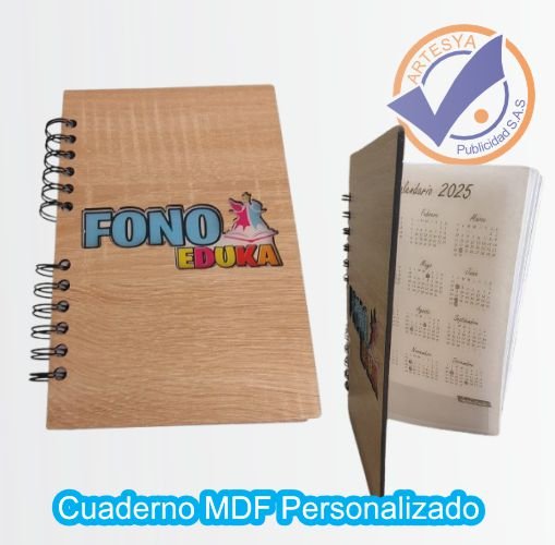 Cuaderno MDF Personalizado