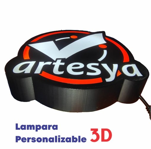 Caja de luz 3d personalizada