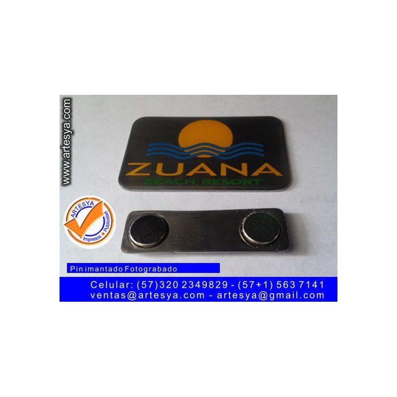 Gafete de identificación fotograbado