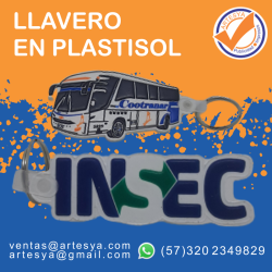Llavero 2D plastisol Troquelado