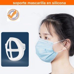 Soporte silicona 3d tapa-bocas