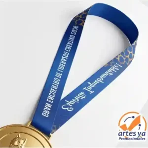 Cinta Estampada para Medallas Personalizada (2.5 cm x 80 cm)