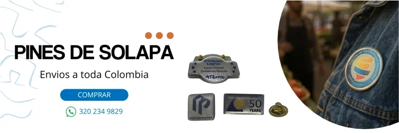 Pines de solapa personalizados