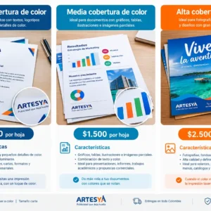 Impresión láser a color tamaño carta